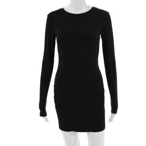 Kimberly Ovitz, Women Dresses Bodycon Mini Black Long Sleeve Size S